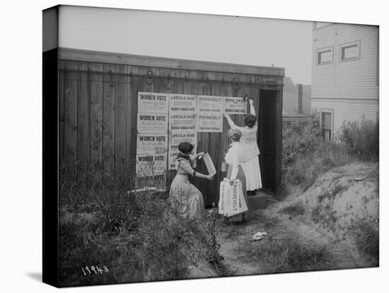 Poster Brigade: Three Women Suffragists in Seattle, WA, 1910-Ashael Curtis-Premier Image Canvas