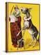 Poster Depicting a Clown and Donkey Singing-null-Premier Image Canvas
