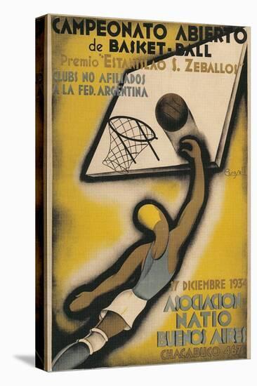 Poster for Argentine Basketball Tournament-null-Premier Image Canvas