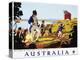 Poster for Australia Showing the Landing of Captain Cook at Botany Bay in 1770-null-Premier Image Canvas