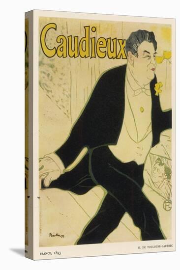 Poster for Caudieux French Music-Hall Entertainer-Henri de Toulouse-Lautrec-Stretched Canvas