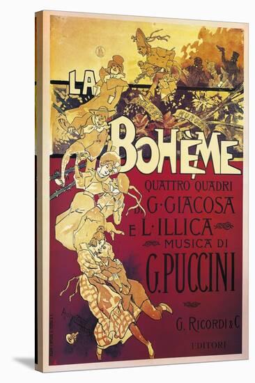 Poster for La Boheme, Opera by Giacomo Puccini, 1895-null-Premier Image Canvas