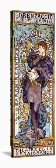 Poster for Lorenzaccio Alfred De Musset, with Sarah Bernhardt, Paris, 1896 (Colour Litho)-Alphonse Marie Mucha-Premier Image Canvas