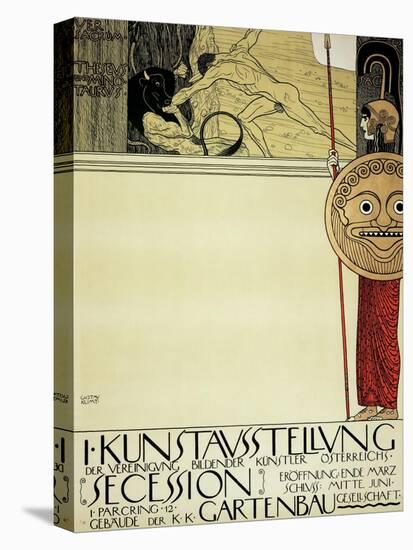 Poster for the First Art Exhibition of the Secession Art Movement, 1898-Gustav Klimt-Premier Image Canvas