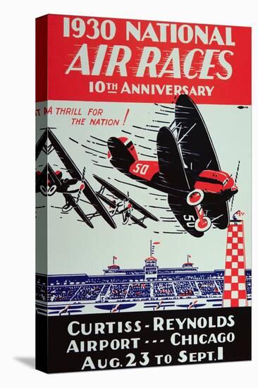 Poster for the National Air Races at the Curtiss-Reynolds Airport, Chicago, 1930-null-Premier Image Canvas