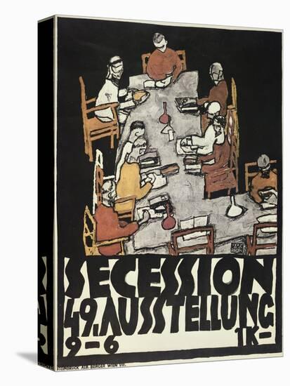 Poster for the Vienna Secession, 49th Exhibition, Die Freunde, 1918-Egon Schiele-Premier Image Canvas