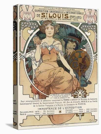 Poster for the World Fair, St, Louis, 1903-Alphonse Mucha-Premier Image Canvas