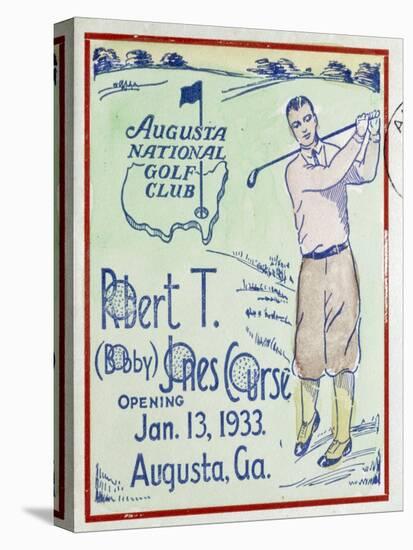 Poster marking the opening of the Bobby Jones course at Augusta, 1933-Unknown-Premier Image Canvas