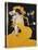 Poster of a Woman in a Yellow Dress by Jules Alexandre Grun-null-Premier Image Canvas