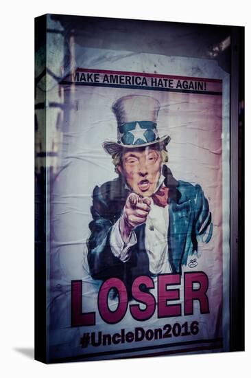 Poster of Donald Trump, Make America hate again, Loser, Uncle Don 2016,  Manhattan, New York, USA-Andrea Lang-Premier Image Canvas