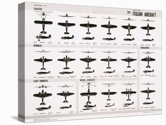 Poster of Italian Combat and Transport Aircraft-null-Premier Image Canvas