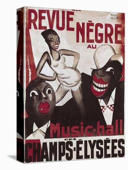 Poster of 'La Revue Negre', 1925-Paul Colin-Stretched Canvas