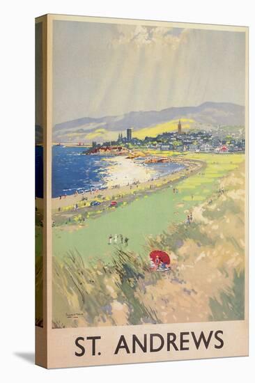 Poster of St. Andrews Golf Course-null-Stretched Canvas