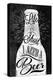 Poster Vintage Beer Chalk-anna42f-Stretched Canvas