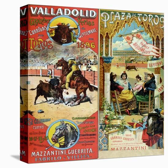 Posters Advertising Bull-Fights in Valladolid, 1896 and in Bayonne, 1897-null-Premier Image Canvas