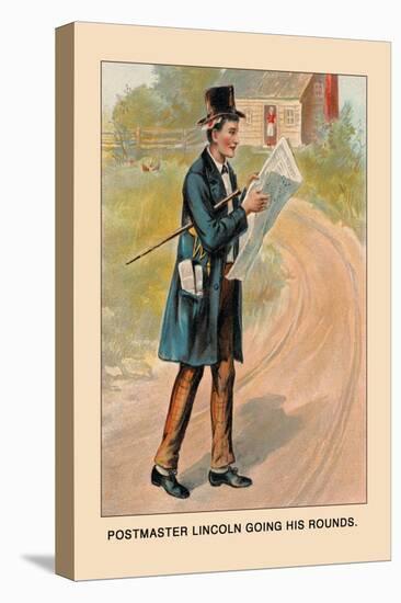 Postmaster Lincoln Going His Rounds-Harriet Putnam-Stretched Canvas