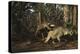 Postosuchus Attacking a Dicynodont in a Triassic Forest-Stocktrek Images-Stretched Canvas