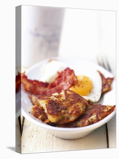Potato Pancake with Fried Egg and Bacon-Marc O^ Finley-Premier Image Canvas
