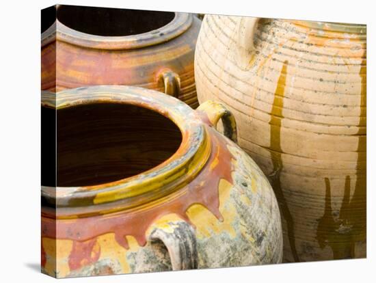 Pots on Display at Viansa Winery, Sonoma Valley, California, USA-Julie Eggers-Premier Image Canvas