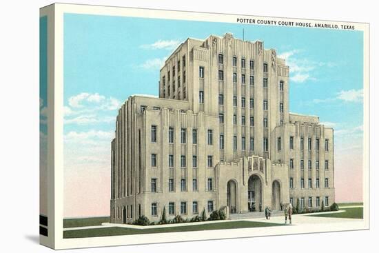 Potter County Courthouse, Amarillo-null-Stretched Canvas