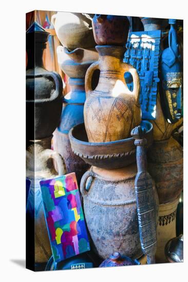 Pottery for Sale in the Souk, Medina, Marrakech, Morocco-Nico Tondini-Premier Image Canvas