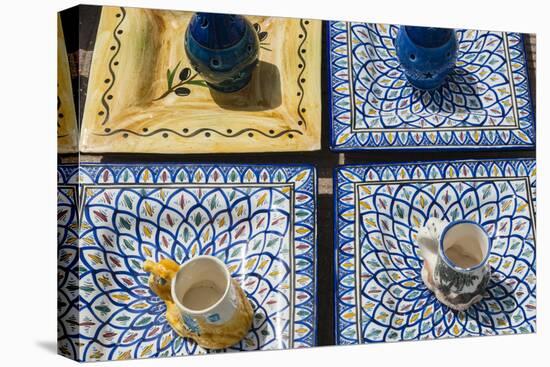 Pottery for Sale, Tabarka, Tunisia, North Africa-Nico Tondini-Premier Image Canvas