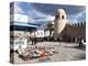 Pottery Shop Display Outside the Great Mosque, Place De La Grande Mosque, Medina, Sousse, Tunisia-Dallas & John Heaton-Premier Image Canvas