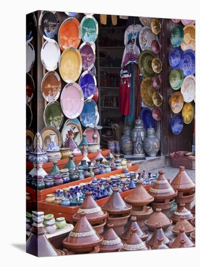 Pottery Shop, Marrakech, Morocco-William Sutton-Premier Image Canvas