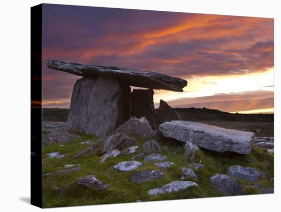 Poulnabrone Dolmen, the Burren, Co, Clare, Ireland-Doug Pearson-Premier Image Canvas