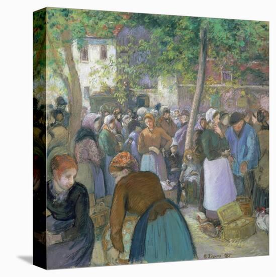 Poultry Market at Gisors-Camille Pissarro-Premier Image Canvas