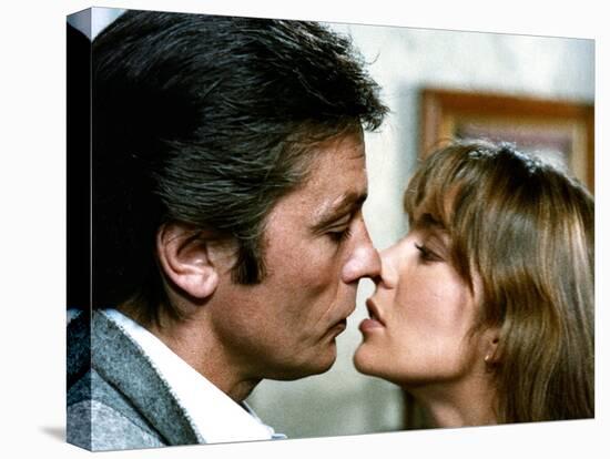 Pour la peau d'un flic by Alain Delon with Alain Delon and Anne Parillaud, 1981 (photo)-null-Stretched Canvas