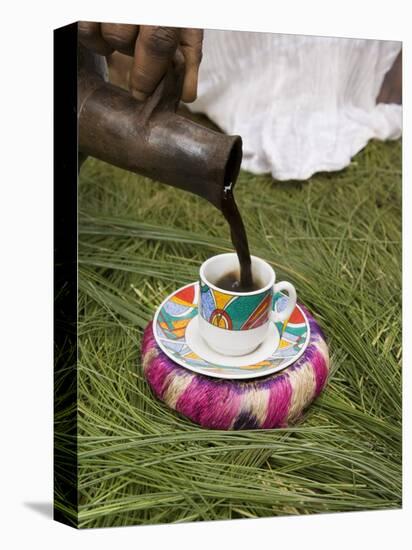 Pouring Coffee During a Coffee Ceremony, Ethiopia, Africa-Gavin Hellier-Premier Image Canvas