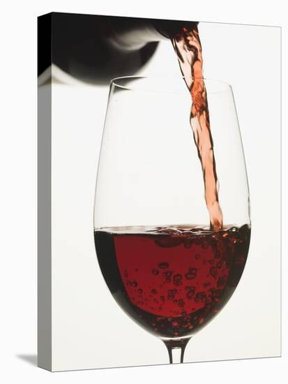 Pouring Red Wine into a Glass-null-Premier Image Canvas