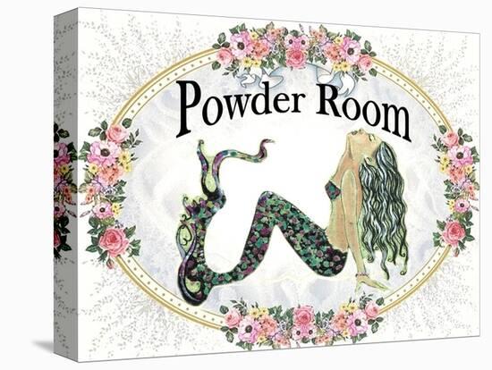 Powder Room Lovely Mermaid-sylvia pimental-Stretched Canvas