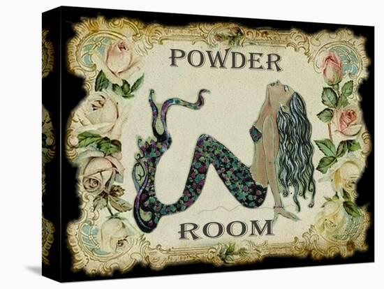 Powder Room Mermaid-sylvia pimental-Stretched Canvas