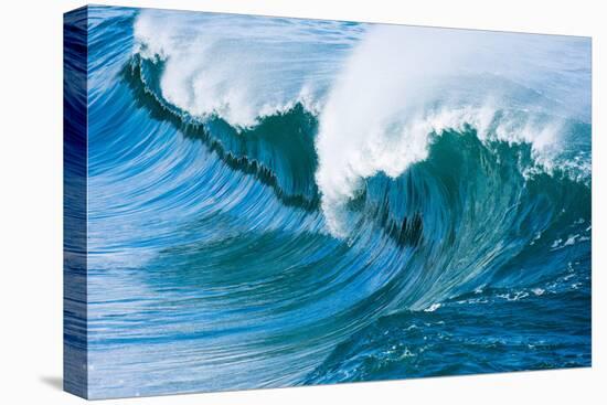 Powerful wave breaking off a beach, Hawaii-Mark A Johnson-Premier Image Canvas