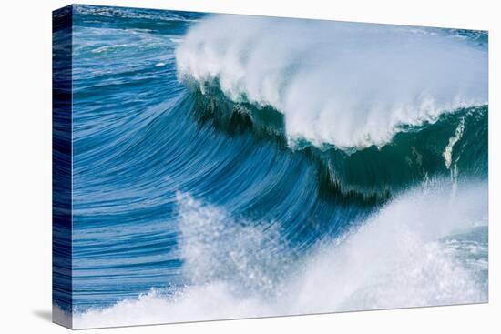 Powerful wave breaking off a beach, Hawaii-Mark A Johnson-Premier Image Canvas