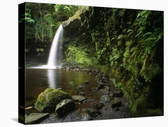 Powys, Sgwd Gwladus, a Waterfall on Neath River, Ystradfellte, Brecon Beacons National Park, Wales-Paul Harris-Premier Image Canvas