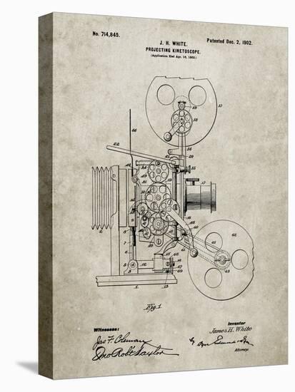 PP1000-Sandstone Projecting Kinetoscope Patent Poster-Cole Borders-Premier Image Canvas