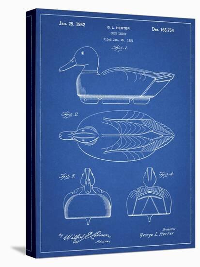 PP1001-Blueprint Propelled Duck Decoy Patent Poster-Cole Borders-Premier Image Canvas