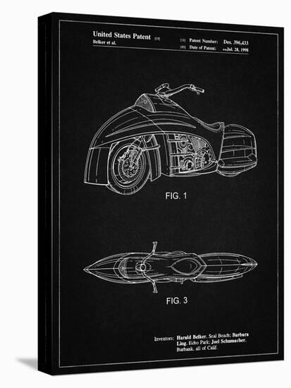 PP1015-Vintage Black Robin Motorcycle Patent Poster-Cole Borders-Premier Image Canvas