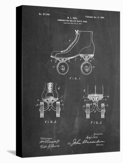 PP1019-Chalkboard Roller Skate 1899 Patent Poster-Cole Borders-Premier Image Canvas