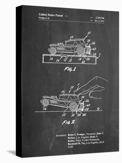 PP1020-Chalkboard Rubber Band Toy Car Patent Poster-Cole Borders-Premier Image Canvas