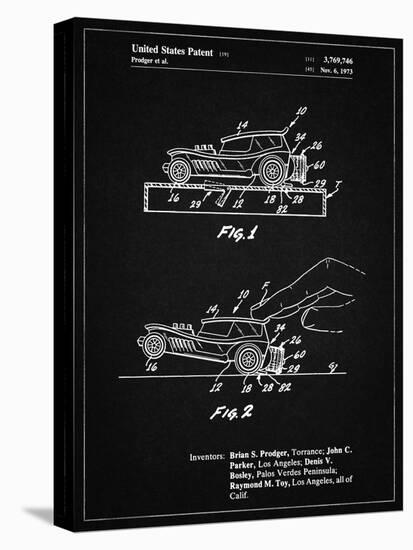 PP1020-Vintage Black Rubber Band Toy Car Patent Poster-Cole Borders-Premier Image Canvas