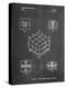 PP1022-Chalkboard Rubik's Cube Patent Poster-Cole Borders-Premier Image Canvas