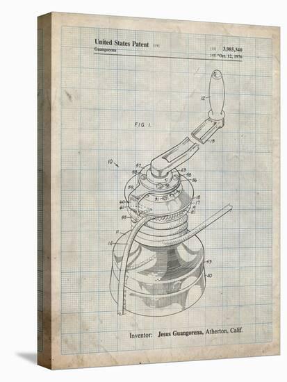 PP1027-Antique Grid Parchment Sailboat Winch Patent Poster-Cole Borders-Premier Image Canvas