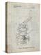 PP1027-Antique Grid Parchment Sailboat Winch Patent Poster-Cole Borders-Premier Image Canvas