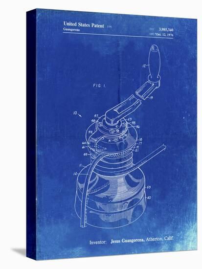 PP1027-Faded Blueprint Sailboat Winch Patent Poster-Cole Borders-Premier Image Canvas