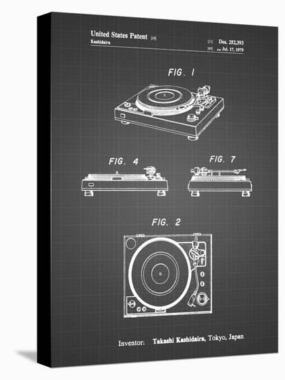 PP1028-Black Grid Sansui Turntable 1979 Patent Poster-Cole Borders-Premier Image Canvas