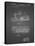 PP1046-Black Grid Snow Mobile Patent Poster-Cole Borders-Premier Image Canvas